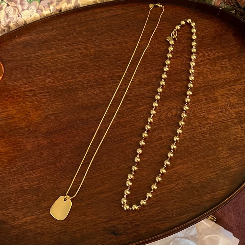 Lot of Two vintage Anne Klein necklaces.